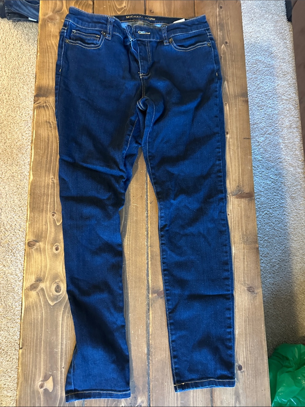 Michael Kors Blue Denim Jeans with Gold Logo